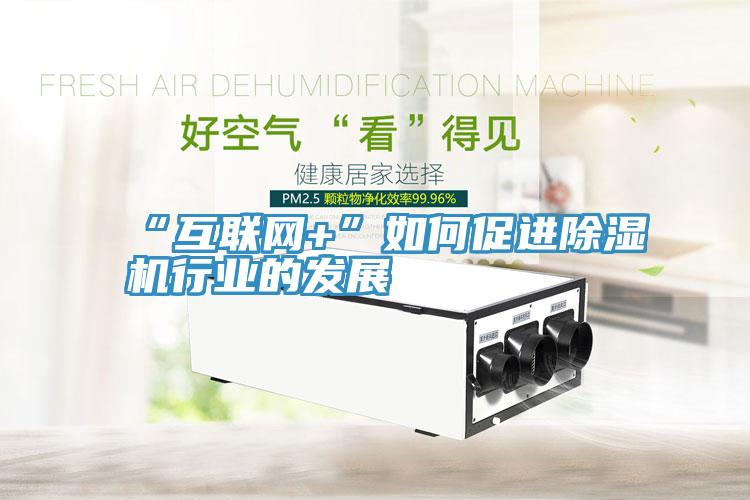 “互聯(lián)網+”如何促進除濕機行業(yè)的發(fā)展
