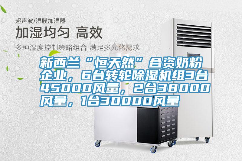 新西蘭“恒天然”合資奶粉企業(yè)，6臺轉(zhuǎn)輪除濕機(jī)組3臺45000風(fēng)量，2臺38000風(fēng)量，1臺30000風(fēng)量