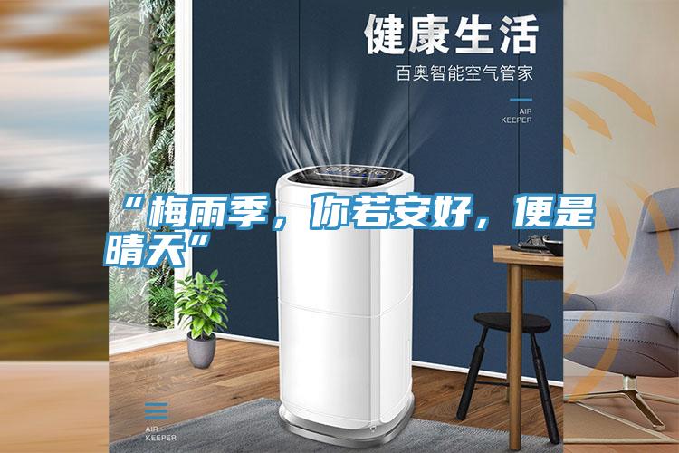 “梅雨季，你若安好，便是晴天”