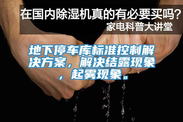 地下停車庫標(biāo)準(zhǔn)控制解決方案，解決結(jié)露現(xiàn)象，起霧現(xiàn)象。