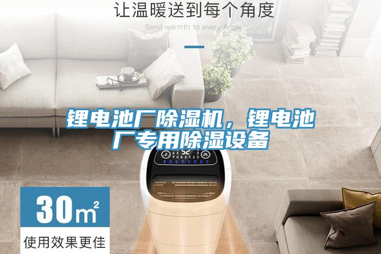 鋰電池廠除濕機，鋰電池廠專用除濕設(shè)備