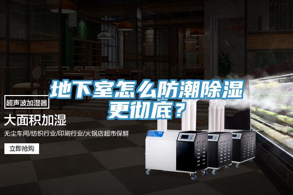 地下室怎么防潮除濕更徹底？