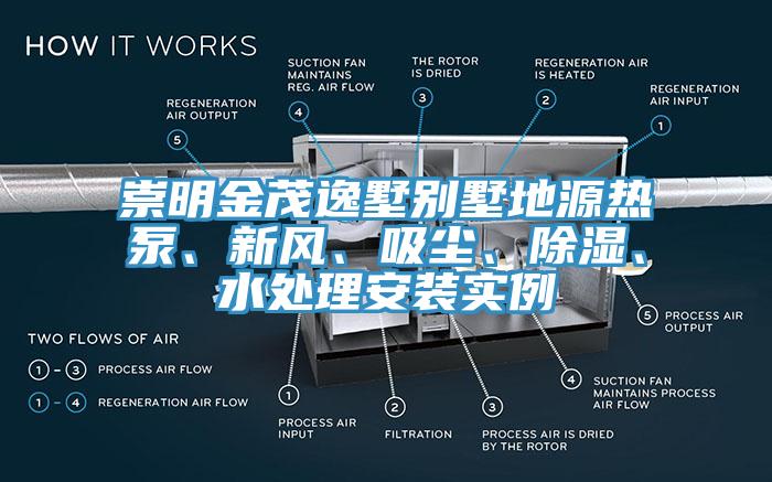 崇明金茂逸墅別墅地源熱泵、新風(fēng)、吸塵、除濕、水處理安裝實(shí)例
