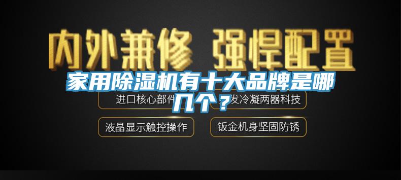 家用除濕機有十大品牌是哪幾個？