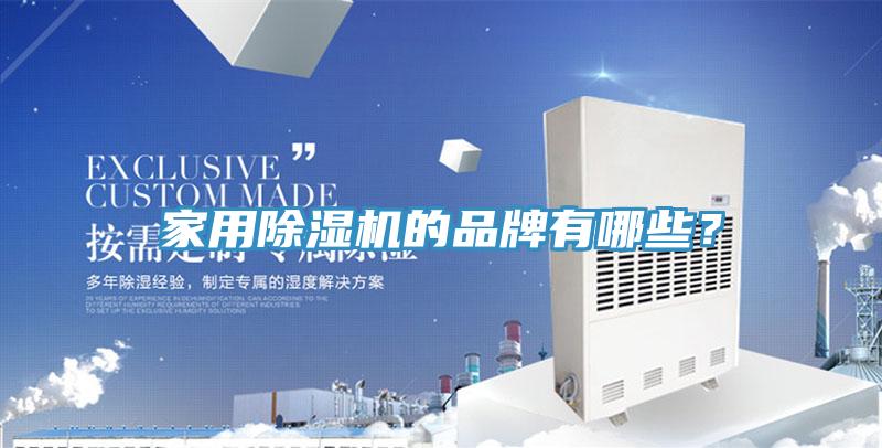 家用除濕機的品牌有哪些？