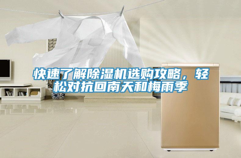 快速了解除濕機選購攻略，輕松對抗回南天和梅雨季