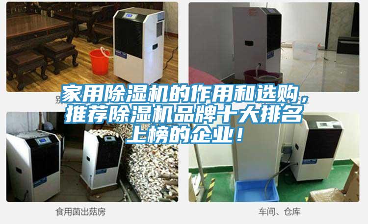 家用除濕機的作用和選購，推薦除濕機品牌十大排名上榜的企業(yè)！