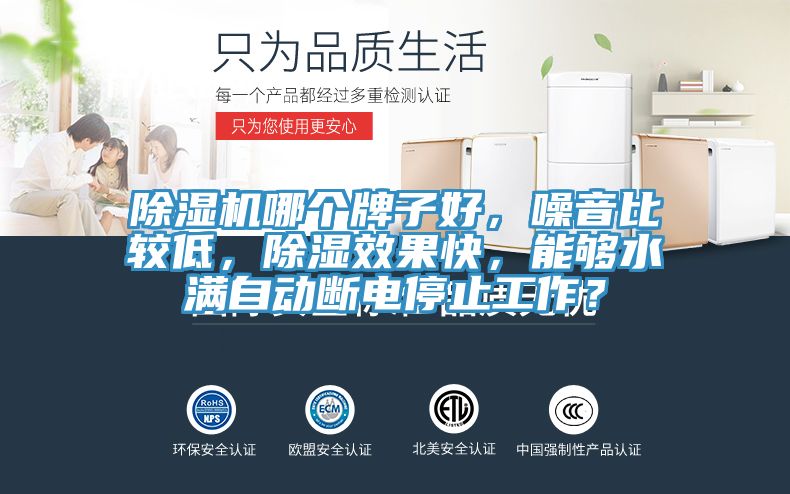 除濕機(jī)哪個(gè)牌子好，噪音比較低，除濕效果快，能夠水滿自動斷電停止工作？