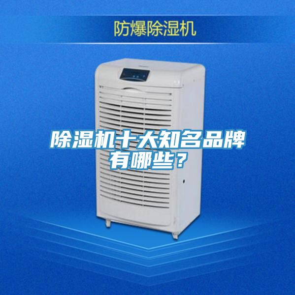 除濕機十大知名品牌有哪些？