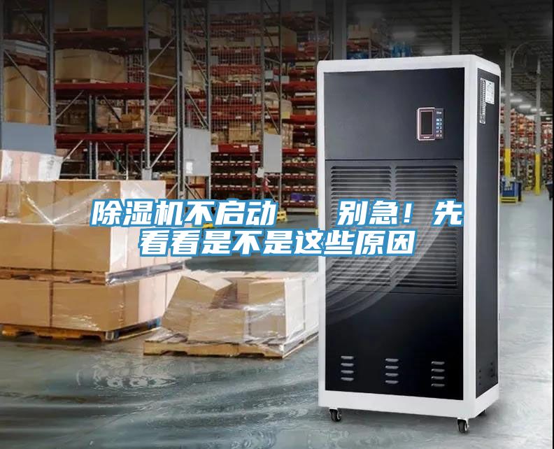 除濕機不啟動   別急！先看看是不是這些原因