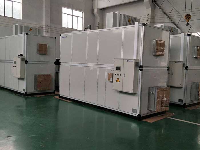 濟(jì)南銘威化工鋰電池鈷酸鋰零下40℃露點(diǎn)，三臺全新風(fēng)轉(zhuǎn)輪除濕機(jī)組